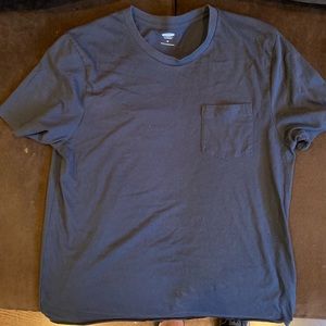 Navy Blue Mens Cropped Old Navy T-Shirt Medium